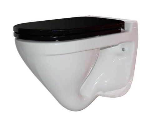 Унитаз Sanita Luxe Attica Luxe Color Black ATCSLWH0110 Белый с черным сиденьем Микролифт