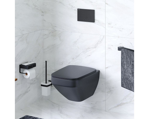 Унитаз AM.PM Inspire V2.0 C50A1700MBSC подвесной Черный матовый с сиденьем микролифт