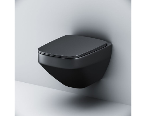 Унитаз AM.PM Inspire V2.0 C50A1700MBSC подвесной Черный матовый с сиденьем микролифт