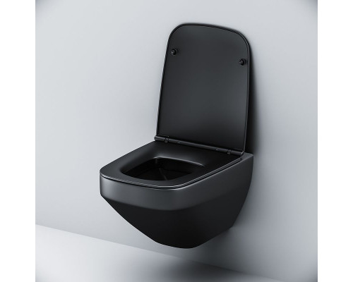 Унитаз AM.PM Inspire V2.0 C50A1700MBSC подвесной Черный матовый с сиденьем микролифт