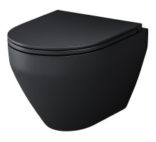 Унитаз AM.PM Spirit V2.0 C701700MBSC подвесной Черный матовый с сиденьем микролифт