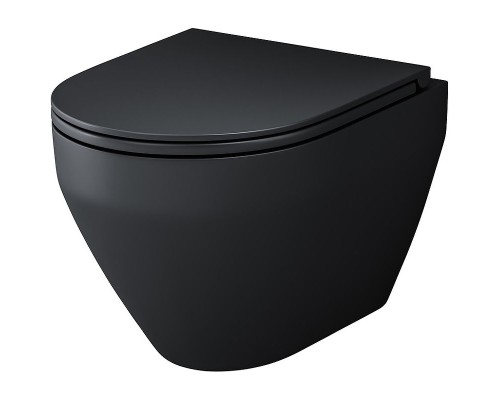 Унитаз AM.PM Spirit V2.0 C701700MBSC подвесной Черный матовый с сиденьем микролифт