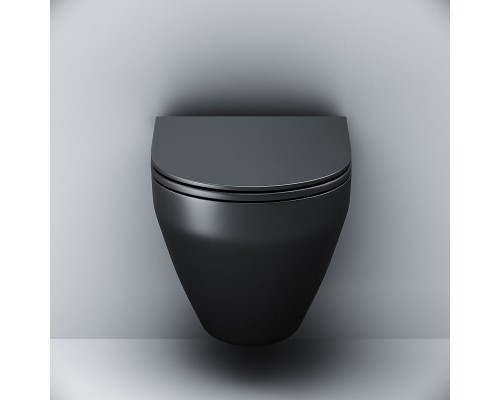 Унитаз AM.PM Spirit V2.0 C701700MBSC подвесной Черный матовый с сиденьем микролифт