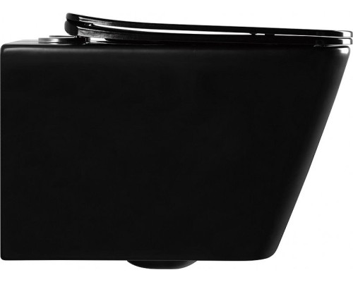 Унитаз Abber Rechteck AC1200MB подвесной Черный матовый с сиденьем Микролифт