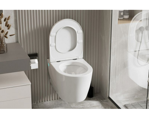 Унитаз Abber Bequem AC1106P подвесной с сиденьем Микролифт