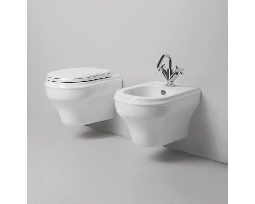 Унитаз Azzurra Charme CHVKSP000000BI/(CHA100/SOSK bi) подвесной без сиденья