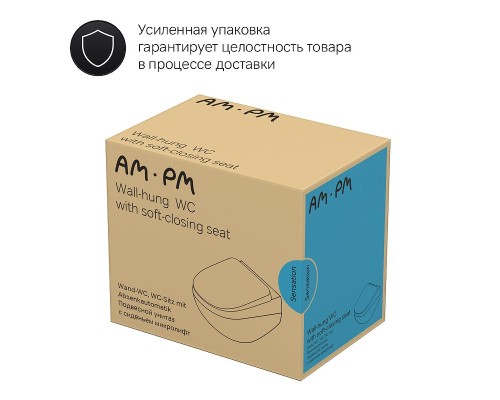 Унитаз AM.PM Sensation C301700WH подвесной без сиденья