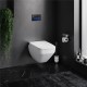 Комплект унитаза с инсталляцией AM.PM Inspire V2.0 FlashClean IS450A38.CCC50A с электронным сиденьем Микролифт с функцией биде и Черной клавишей смыва