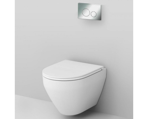 Комплект унитаза с инсталляцией AM.PM Spirit V2.0 FlashClean IS49051.701700 с сиденьем Микролифт и клавишей смыва Хром