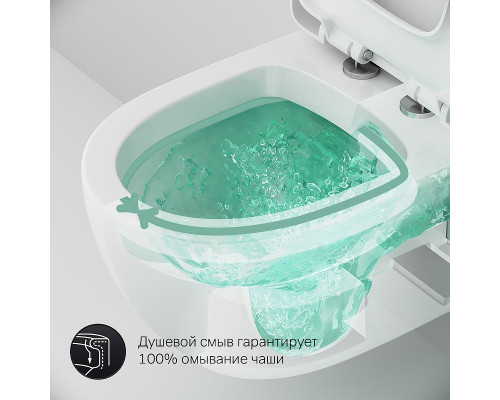 Комплект унитаза AM.PM Awe C111738SC с инсталляцией Grohe Rapid SL 38772001 с сиденьем Микролифт и клавишей смыва Хром