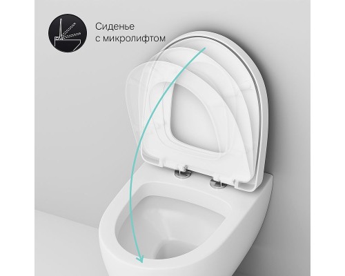 Комплект унитаза AM.PM Awe C111738SC с инсталляцией Grohe Rapid SL 38775001 с сиденьем Микролифт и клавишей смыва Хром