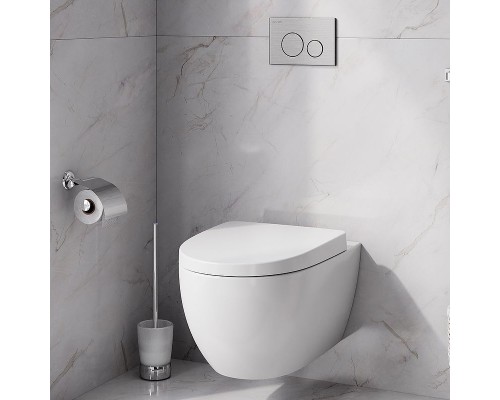 Комплект унитаза AM.PM Awe C111738SC с инсталляцией Grohe Rapid SL 38775001 с сиденьем Микролифт и клавишей смыва Хром