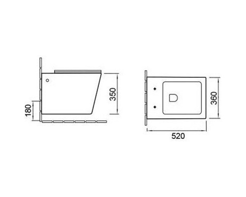 Комплект унитаза с инсталляцией SantiLine SL-5004MB+SL-04 с сиденьем Микролифт и Черной матовой клавишей смыва