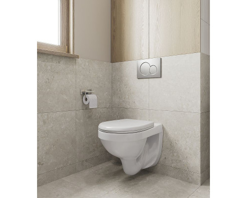 Комплект унитаза с инсталляцией Santeri Альфа 1.3816.4.S00.00B.0 с сиденьем Микролифт и клавишей смыва Хром