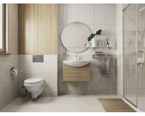 Комплект унитаза с инсталляцией Santeri Альфа 1.3816.4.S00.00B.0 с сиденьем Микролифт и клавишей смыва Хром