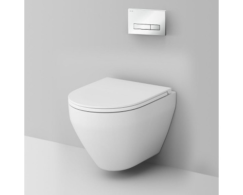 Комплект унитаза с инсталляцией AM.PM Sprit FlashClean IS30201.701700 с сиденьем Микролифт и Белой клавишей смыва