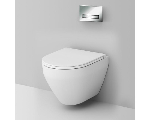 Комплект унитаза с инсталляцией AM.PM Sprit FlashClean IS30251.701700 с сиденьем Микролифт и клавишей смыва Хром