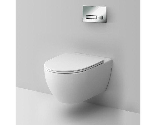 Комплект унитаза с инсталляцией AM.PM Awe FlashClean IS30251.111700 с сиденьем Микролифт и клавишей смыва Хром