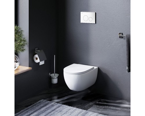 Комплект унитаза с инсталляцией AM.PM Awe FlashClean IS49001.111700 с сиденьем Микролифт и Белой клавишей смыва