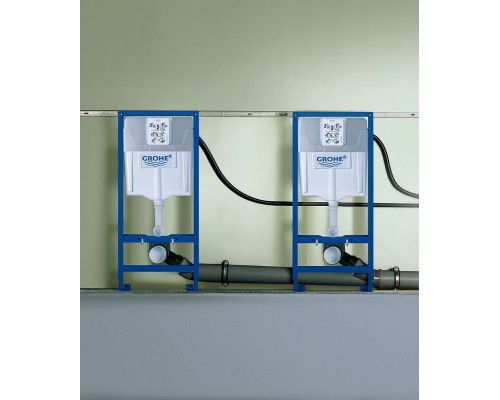 Комплект унитаза AM.PM Spirit FlashClean C701700WH + C707857WH с инсталляцией Grohe Rapid SL 38775001 с сиденьем Микролифт и клавишей смыва Хром