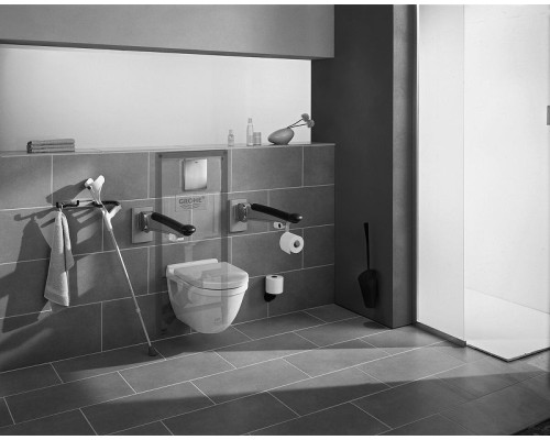 Комплект унитаза AM.PM Spirit FlashClean C701700WH + C707857WH с инсталляцией Grohe Rapid SL 38775001 с сиденьем Микролифт и клавишей смыва Хром
