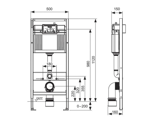Комплект унитаза AM.PM Spirit FlashClean C701700WH + C707857WH с инсталляцией Tece Profil 9400412 с сиденьем Микролифт и клавишей смыва Хром глянцевый