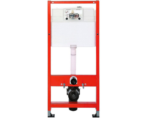 Комплект унитаза AM.PM Spirit FlashClean C701700WH + C707857WH с инсталляцией Tece Profil 9400412 с сиденьем Микролифт и клавишей смыва Хром глянцевый