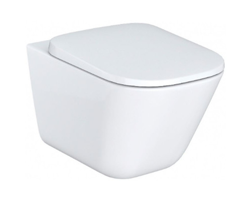 Комплект унитаза с инсталляцией Roca The Gap 893104100 с сиденьем Микролифт и клавишей смыва Хром