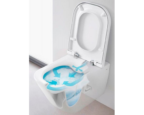 Комплект унитаза с инсталляцией Roca The Gap 893104100 с сиденьем Микролифт и клавишей смыва Хром