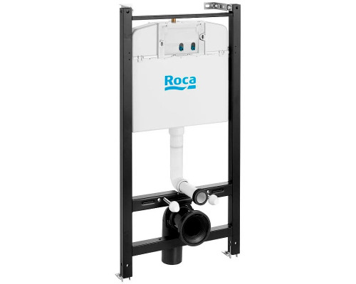 Комплект унитаза с инсталляцией Roca The Gap 893104100 с сиденьем Микролифт и клавишей смыва Хром