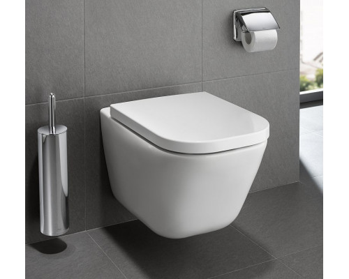 Комплект унитаза с инсталляцией Roca The Gap 893104100 с сиденьем Микролифт и клавишей смыва Хром