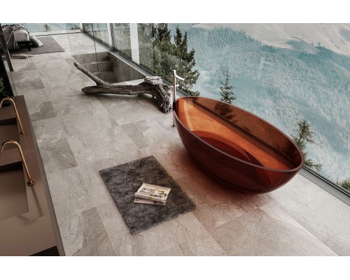 Ванна из полиэфирной смолы Abber Kristall 180х85 AT9702Opal Коричневая без гидромассажа