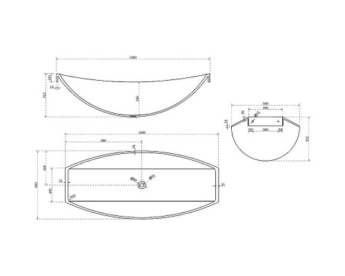 Ванна из полиэфирной смолы Abber Kristall 180х80 AT9704Rubin Красная без гидромассажа