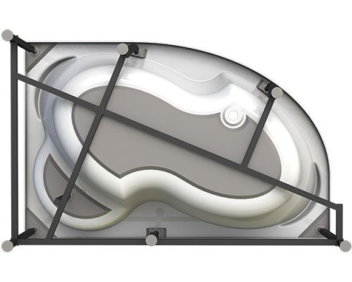 Акриловая ванна Radomir Vannesa Ирма 169х110 L 2-01-0-1-1-217 Белая без гидромассажа