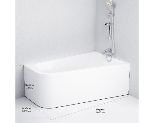 Акриловая ванна AM.PM Spirit 160x100 R W72A-160R100W-A2 без гидромассажа