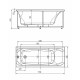 Акриловая ванна Aquatek Афродита 170x70 AFR170-0000054 без гидромассажа с фронтальной панелью с каркасом (разборный) со слив-переливом (справа)