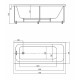 Акриловая ванна Aquatek Eco-friendly Мия 175x70 MIY175-0000001 без панелей, каркаса и слив-перелива