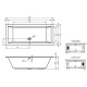 Акриловая ванна Riho Lusso 180x80 B036001005 (BA9800500000000) без гидромассажа