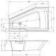 Акриловая ванна Riho Rething Space 180х110 R B115001005 (BR1800500000000) без гидромассажа