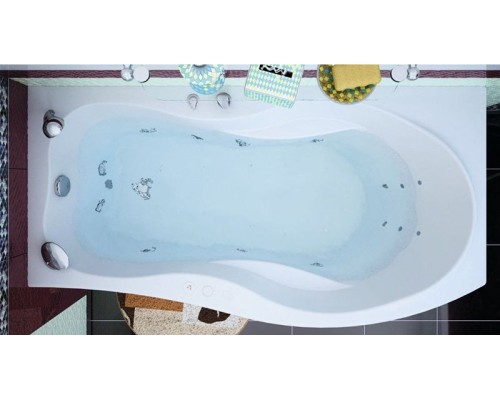 Акриловая ванна Aquanet Borneo 170x90 R 205284 без гидромассажа