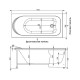 Акриловая ванна Aquanet Nord 160x70 205533 без гидромассажа