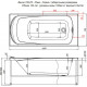Акриловая ванна Aquanet Roma 150x70 205541 без гидромассажа