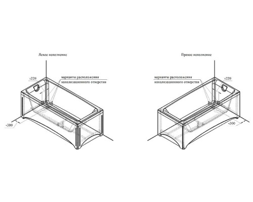 Акриловая ванна Radomir Vannesa Веста 160х70 2-01-0-0-1-242Р без гидромассажа