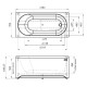 Акриловая ванна Radomir Vannesa Виктория 150х70 2-01-0-0-1-250Р без гидромассажа