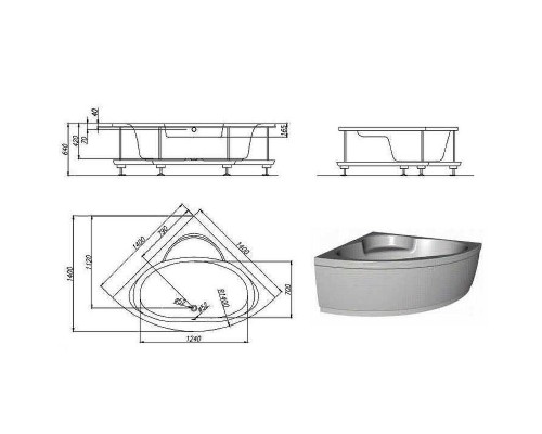 Акриловая ванна Kolpa San Royal 140х140 567350 без гидромассажа