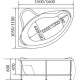 Акриловая ванна 1MarKa Catania 160x110 L 01кт1610л без гидромассажа
