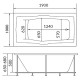 Акриловая ванна 1MarKa Korsika 190x100 01кр1910 без гидромассажа