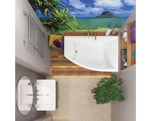 Акриловая ванна Vagnerplast Veronela 160x105 R VPBA160VEA3PX-04 без гидромассажа