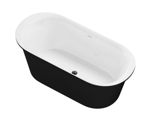 Акриловая ванна Aquanet Family Smart 88778-GW-MB 170x78 293083 Черная матовая без гидромассажа