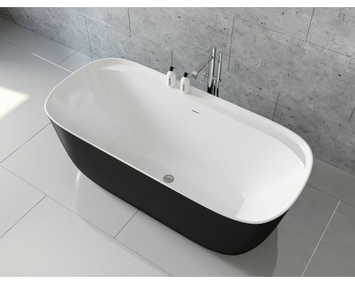 Акриловая ванна Aquanet Family Fine 95778-GW-MB 170x78 292985 Черная матовая без гидромассажа